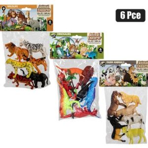Animals assorted set 6pc 8-10cm