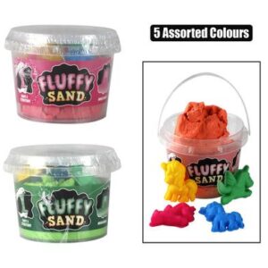 Novelty play sand tub 9cm asstd