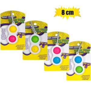 Novelty sensory bubble 2 popping fun 8cm
