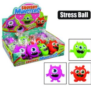 Novelty ball stress monsters asstd